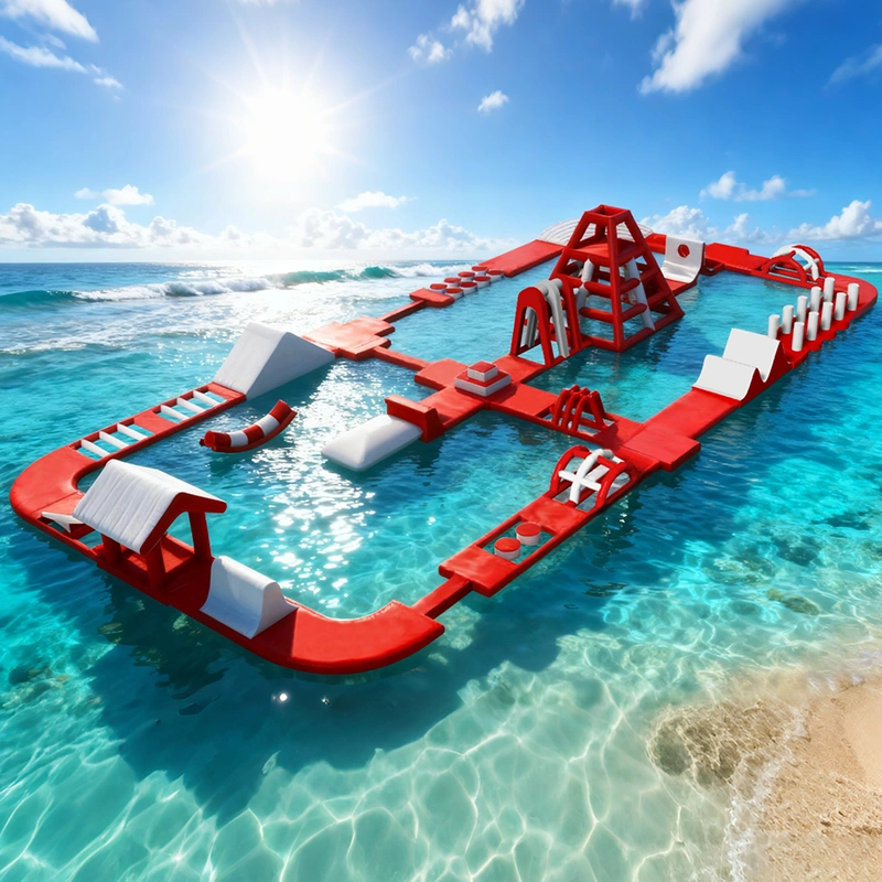 Inflatable Pool Obstacle Course - Product Reference 1 Inflatable Pool Obstacle Course - 1