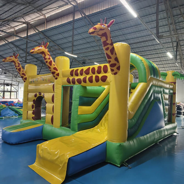 Inflatable Trampoline Castle with Slide