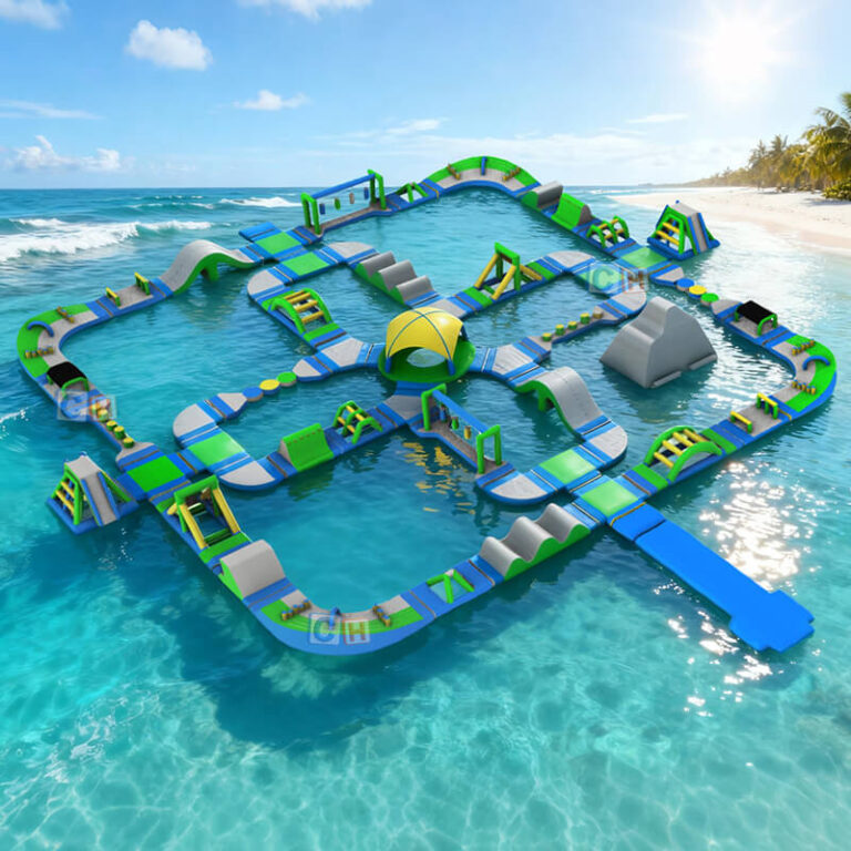 Inflatable Water Slide Obstacle Course