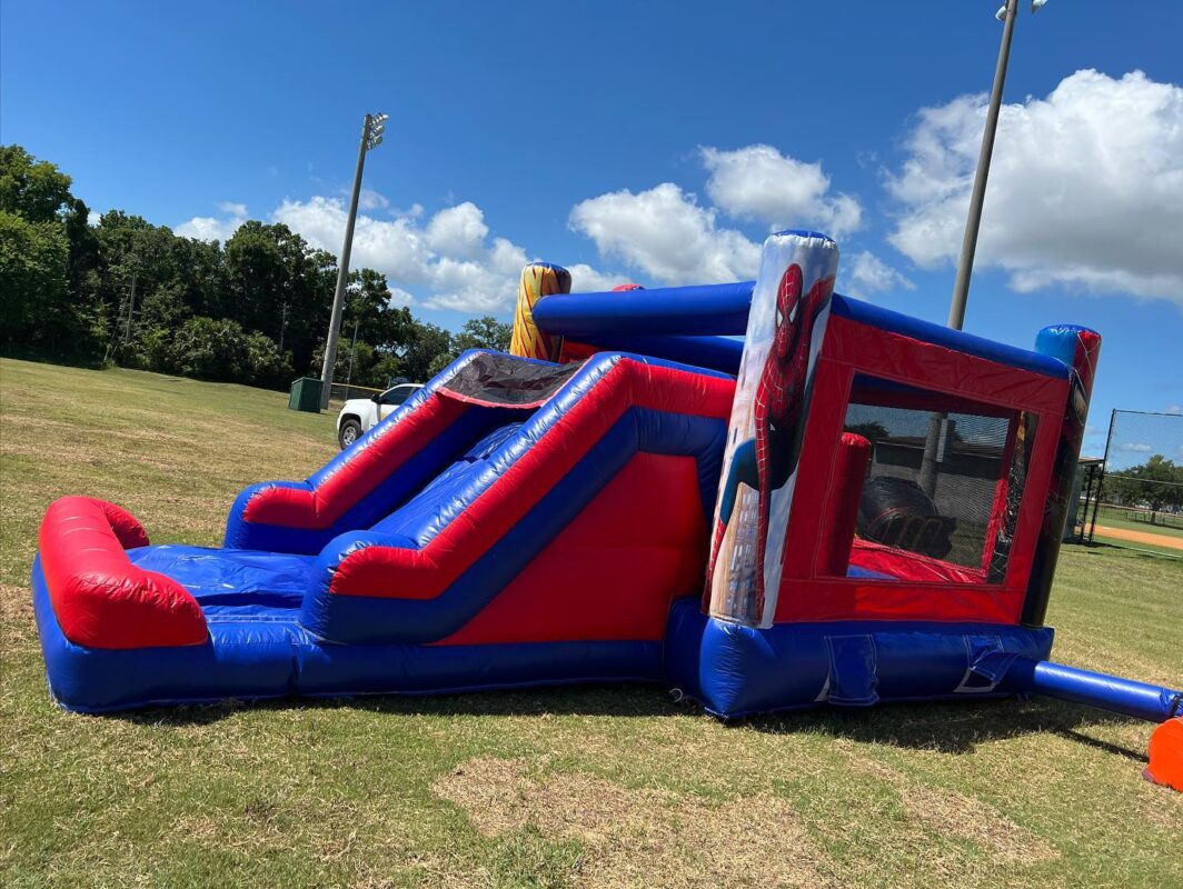 inflatable bouncy castle with slide