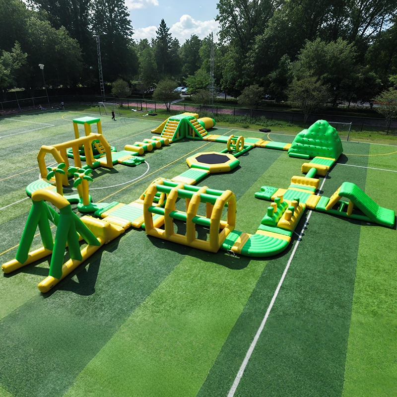 floating inflatable obstacle course