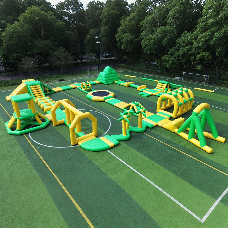 floating inflatable obstacle course