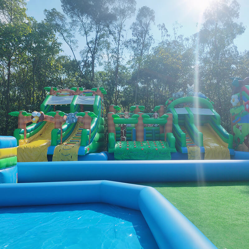 outdoor inflatable water park