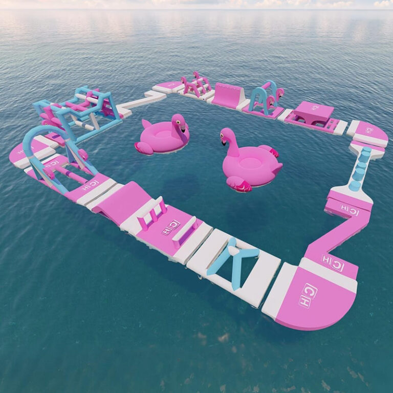 floating inflatable obstacle course