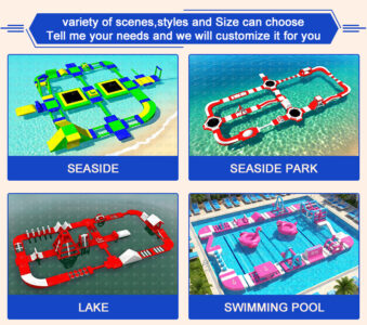floating inflatable obstacle course