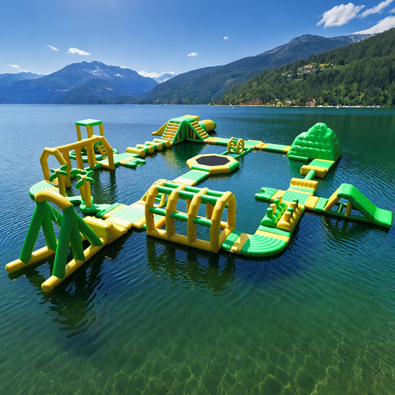 inflatable floating aqua park