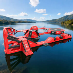 inflatable floating amusement park