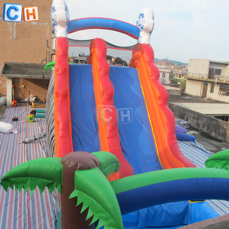 inflatable swimming pool and slide