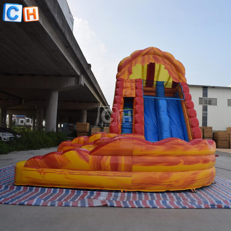giant inflatable pool with slide