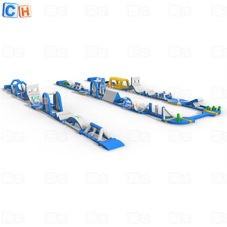 inflatable floating obstacle course