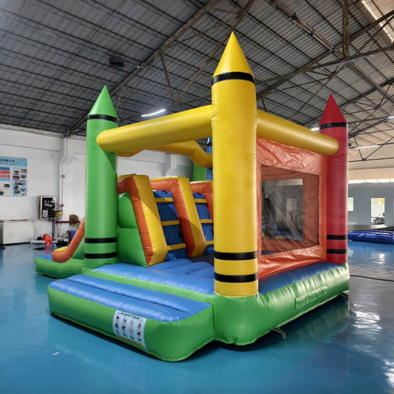 bounce house with slide