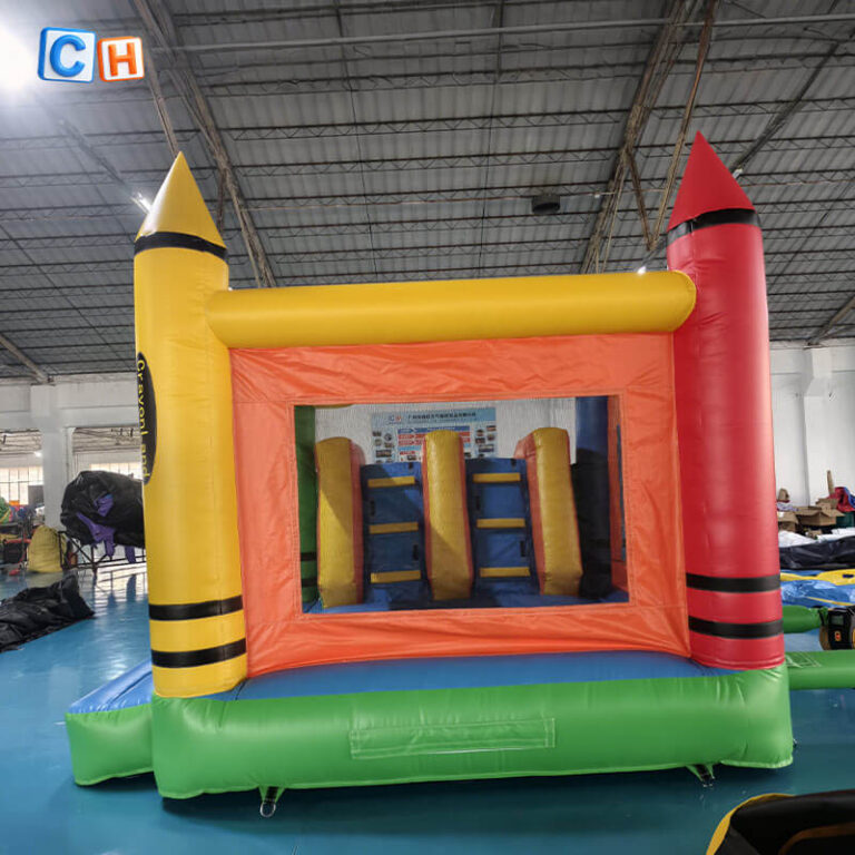 bounce house with slide