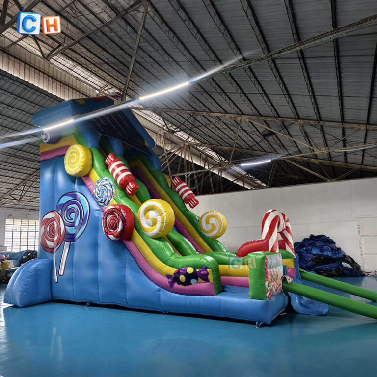 inflatable dry slide