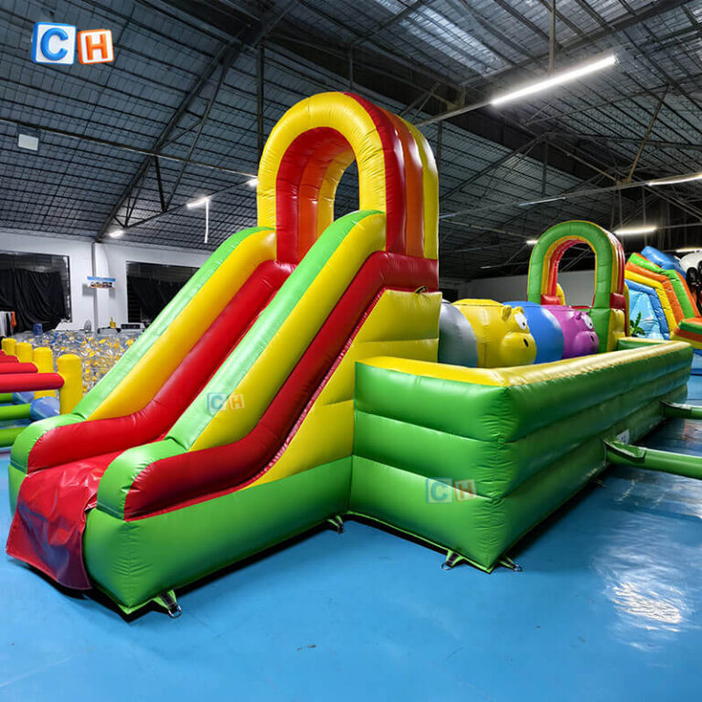 bounce house obstacle course