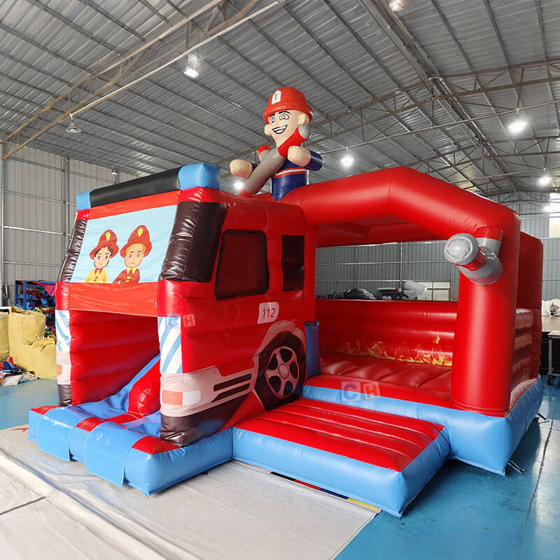 bounce house and slide