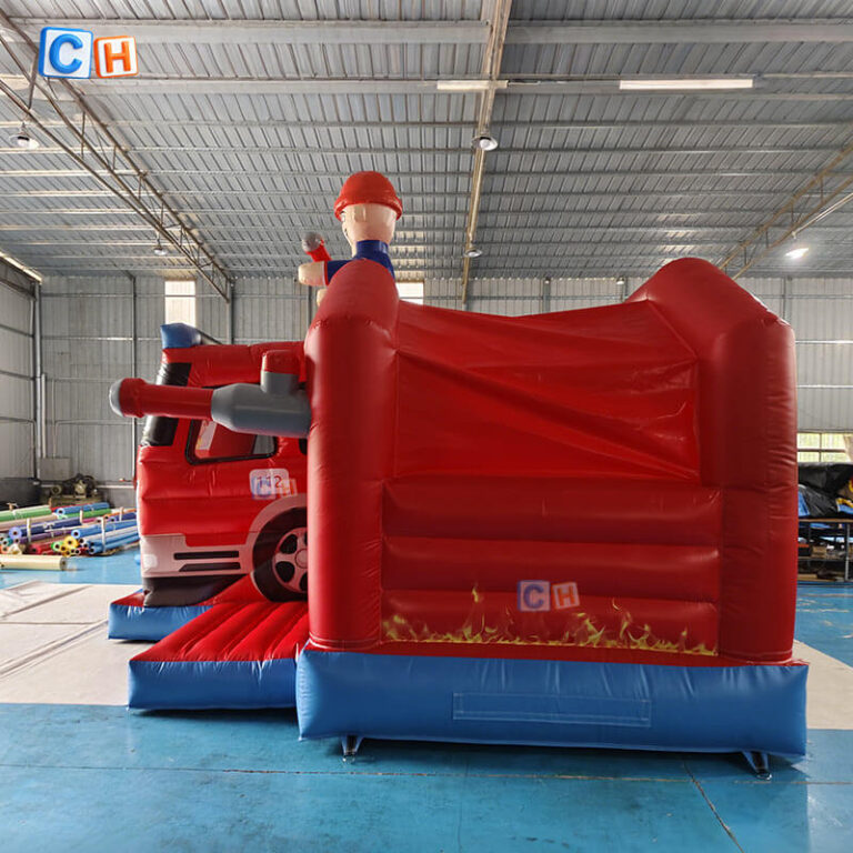 bounce house and slide