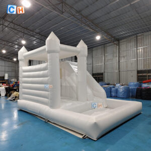 white bounce house