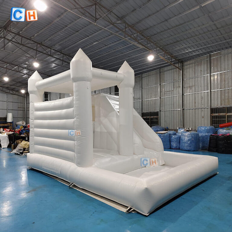 white bounce house