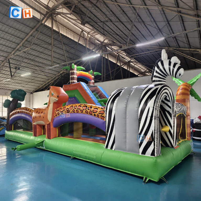Jungle inflatable obstacle course