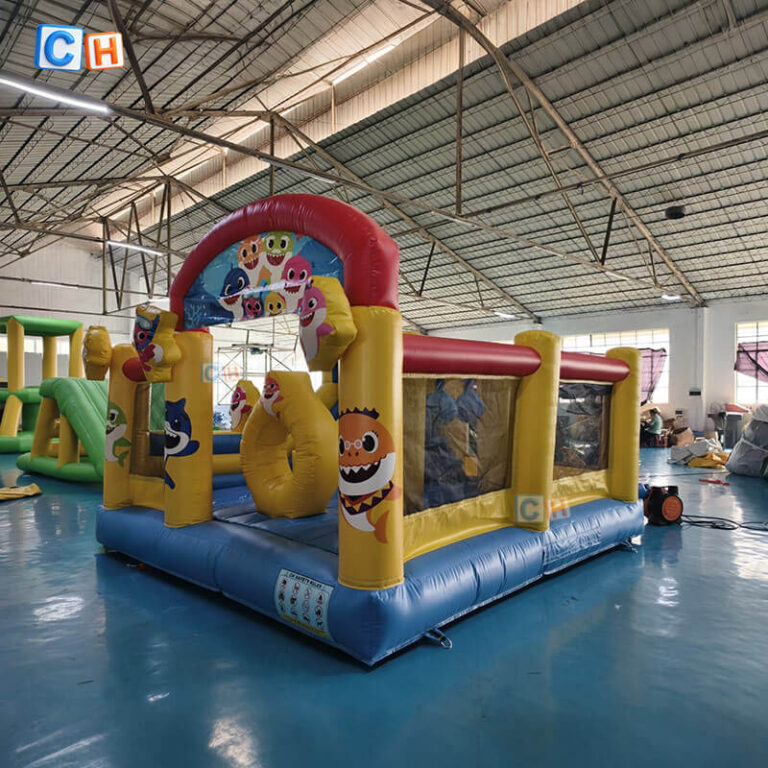 inflatable bounce house with slide