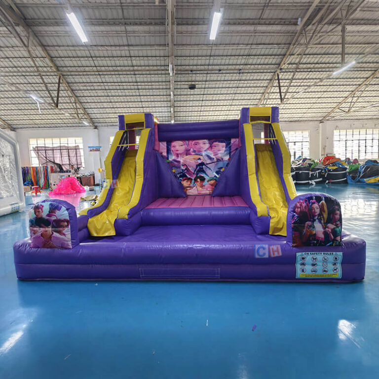 inflatable bounce house with slide