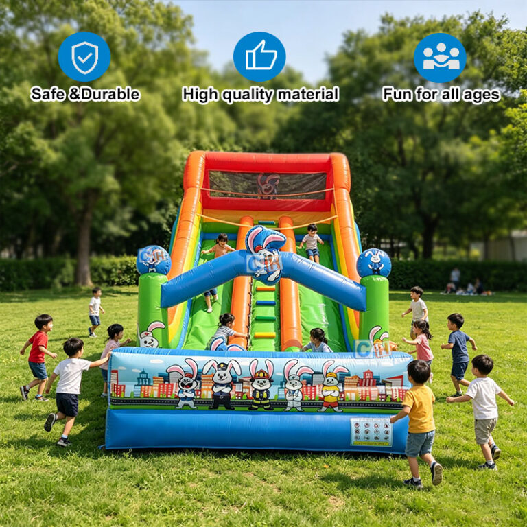 castle inflatable slide