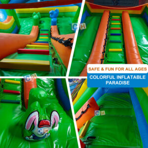 castle inflatable slide