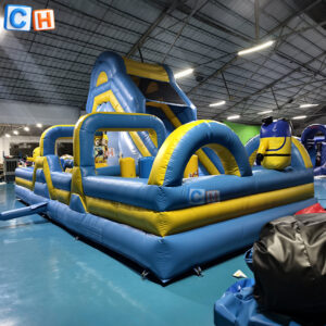 Minion Themed Inflatable Obstacle Course