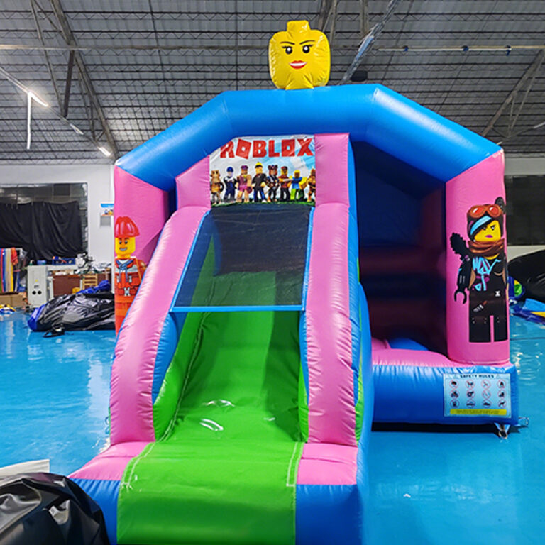 inflatable bounce house with slide