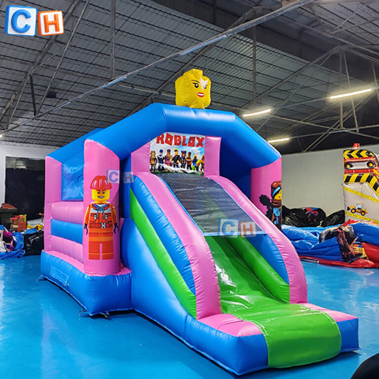 inflatable bounce with slide