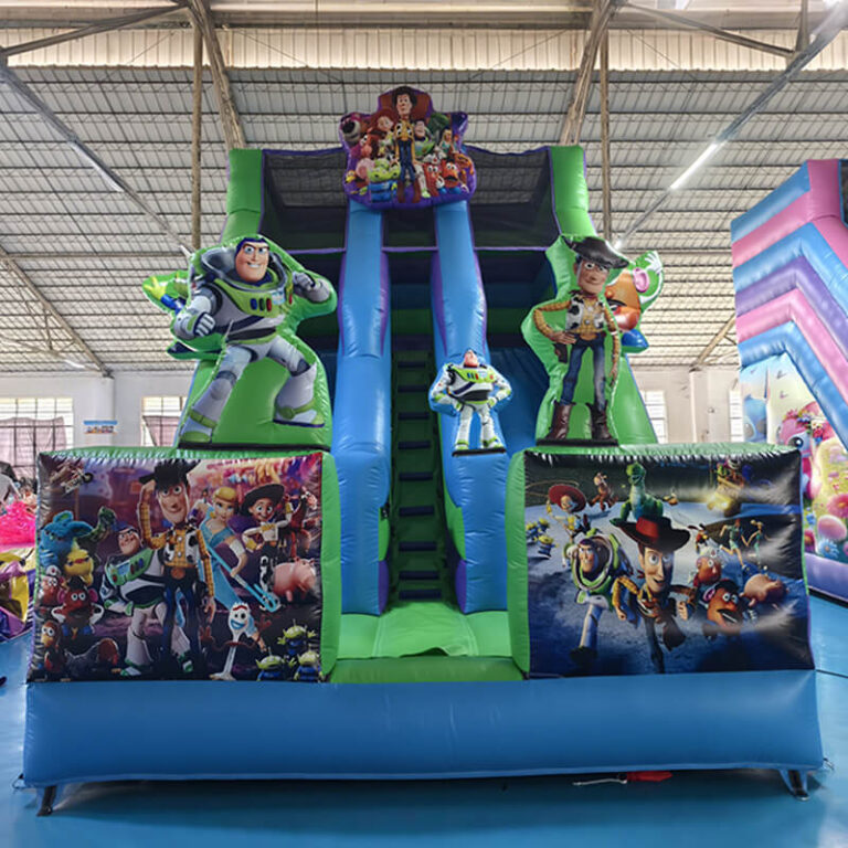 castle inflatable slide