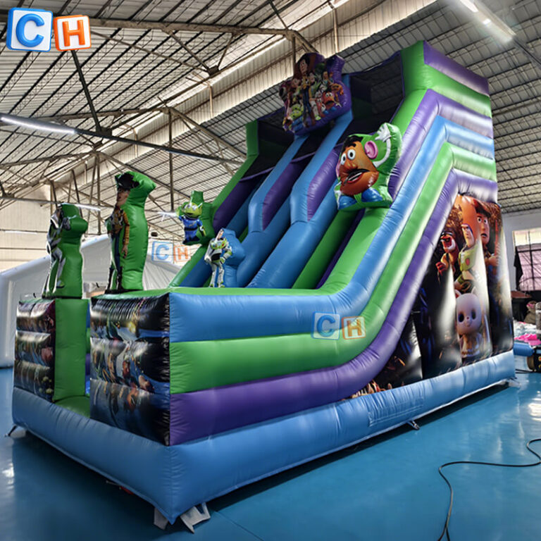 castle inflatable slide