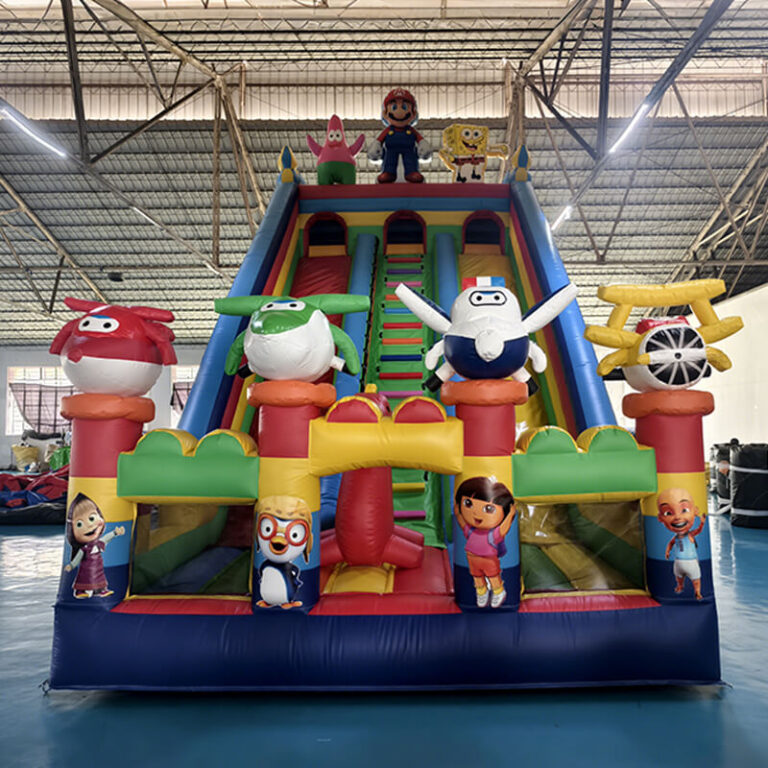 inflatable castle and slide