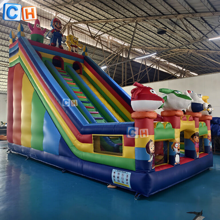 inflatable castle and slide